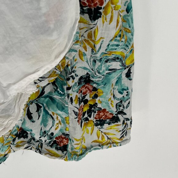 Anthropologie The Peregrine Midi Dress SM Chartreuse Smocked Cottagecore Prairie - Picture 12 of 14